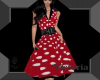 50's Red Dress W/dots 1