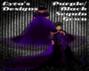 Purple/Black Sequin Gown