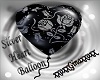 Silver heart balloon