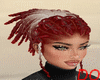 BRAIDED LOCS RED/BLONDE