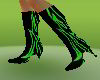 black-green boots.