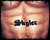 Skyler stomach tattoo