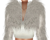 Faye-White Elite Fur Top