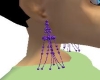 amethyst shower earrings