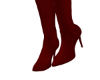 B&T Red Thigh High Boots