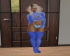 VB Blue skimpy Bodysuit