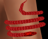 Red Snake Armband (L)