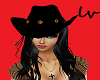 Black cowgirl Hat