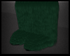 Drk Green Fur Boots