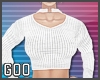 {G} Choker Sweater White