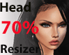 Head 70%