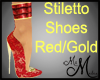 MM~ Red Gold Stilettos