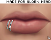 4. Steel Lip Piercings