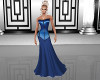Royal Blue Satin Gown