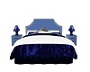 Steampunk Blu Velvet Bed