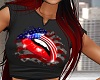 USA Lips V-Neck