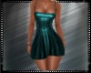 Teal Leather Dress RLL