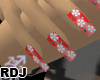 [RDJ] Nails F1 Red
