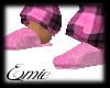 !E! Pink Plush Slippers