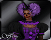 S*Purple And Black Clown