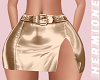 Latex gold skirt