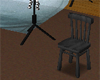 Worn black Chair