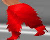 (Snow) Red Fur Boots
