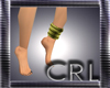 [CRL]Foot Bangles Green