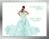 mint  green gown
