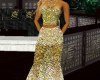 CA Golden Crystal Gown