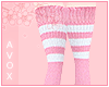☾ pink thigh highs