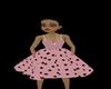 pinkblack dot dress