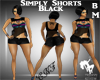 Simply Shorts Black BM