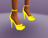 yellow heel shoes.