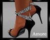 Amore Date Black Sandals