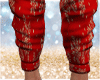 Red Christmas Pants M