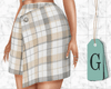 G. Plaid Wrap Skirt