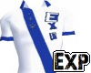 EXP Tex Polo White/Blue