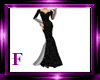 (F) Black Satin Gown