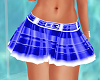 Uniform Skirt Blue Plaid