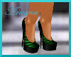 Emerald Pleated Pumps