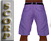 Sc  Purple Linen Short