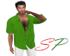 (SP) Green open shirt
