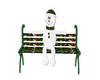 Green Snowman Bench