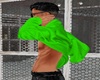 !GREEN HOODIE OVER HEAD