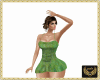 NJ] Sateen Green dress