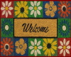 Spring Flowers Door Mat