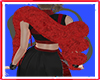 lel Dio Fur Red Shawl