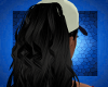 Black hat ponytail
