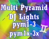 Multi Pyramid DJ Lights